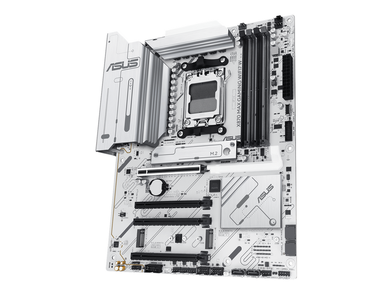 ASUS X870 MAX GAMING WIFI7 WHITE Mainboard - AMD X870 - AMD AM5 - DDR5 RAM - ATX