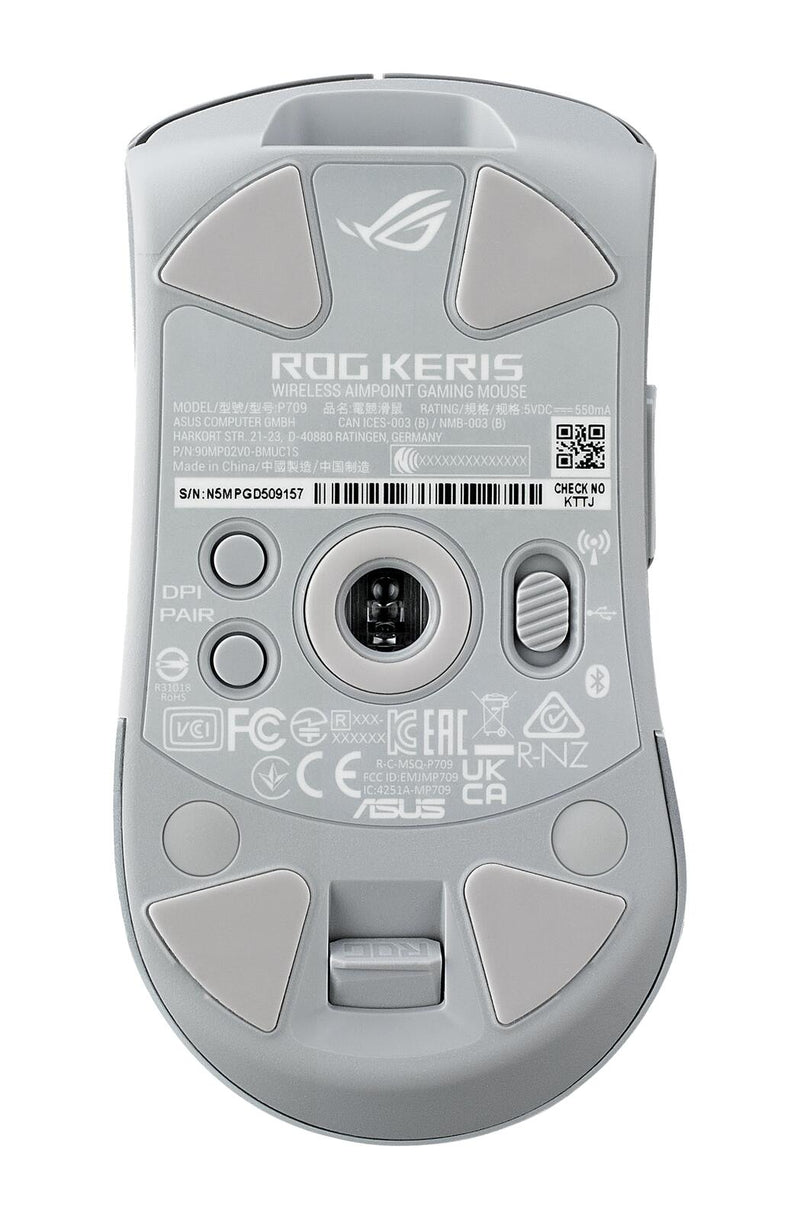 ASUS ROG Keris Wireless AimPoint RGB Gaming Maus, weiß