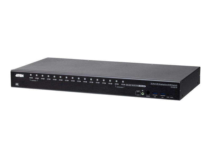 ATEN 16-Port USB True 4K DisplayPort KVM Switch wi