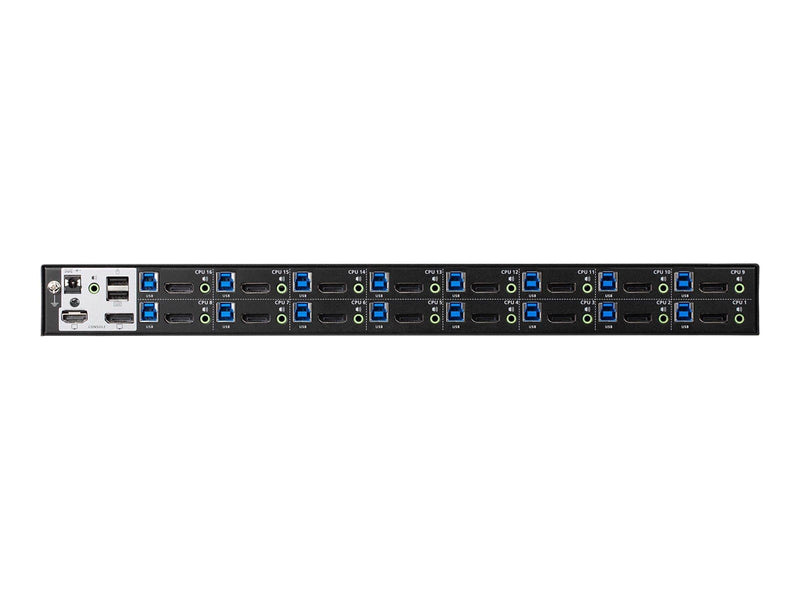 ATEN 16-Port USB True 4K DisplayPort KVM Switch wi