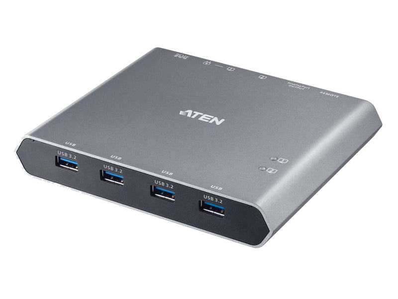 ATEN 2-Port 4K DisplayPort USB-C KVM Switch with Power Pass-through | Duo Flex (8K USB 3.2 / 4.0 Thunderbolt 4 Compatible)