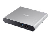 ATEN 2-Port USB-C Gen 1 Dock Switch USB-Hubs - 2 - Schwarz