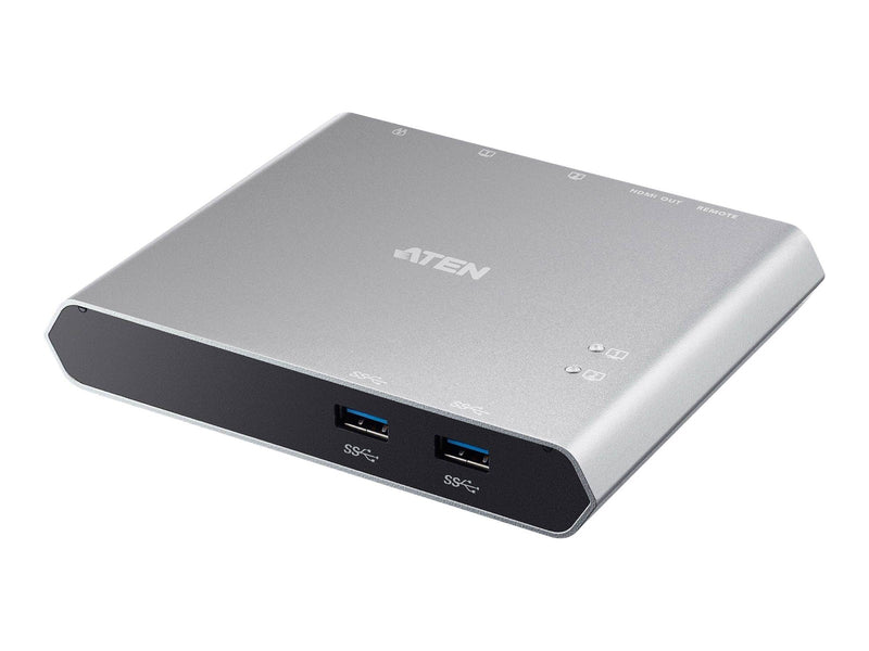 ATEN 2-Port USB-C Gen 1 Dock Switch USB-Hubs - 2 - Schwarz