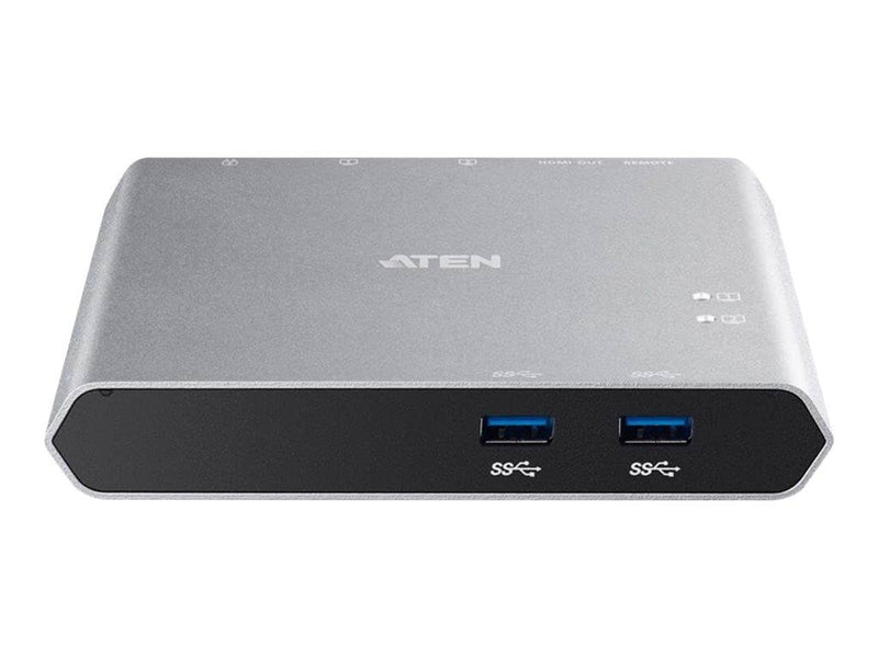 ATEN 2-Port USB-C Gen 1 Dock Switch USB-Hubs - 2 - Schwarz