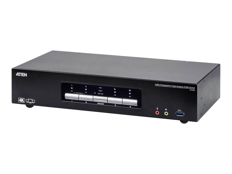 ATEN 4P USB3.0 4K DP TRIPLE VIEW KVMP SW