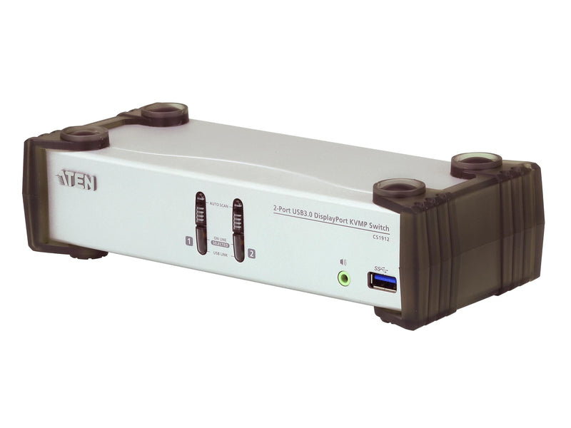 ATEN CS1912 2-Port USB 3.0 DisplayPort KVMP Switch (Cables included)