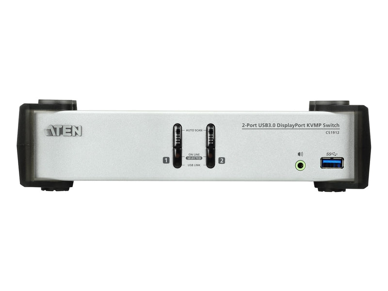ATEN CS1912 2-Port USB 3.0 DisplayPort KVMP Switch (Cables included)