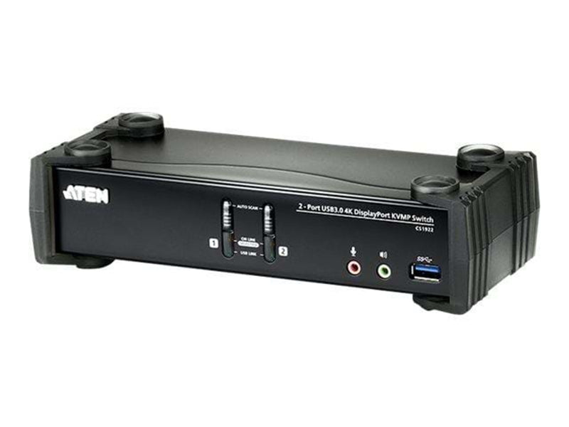 ATEN CS1922 KVMP Switch 2-port USB 3.1 Gen 1 hub with SuperSpeed 5 Gbps data transfer rates