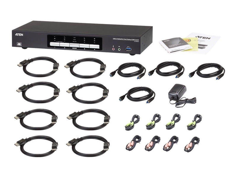 ATEN CS1944DP 4-Port USB 3.0 4K DisplayPort Dual D
