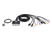 ATEN CS692 2-Port USB HDMI/Audio Cable KVM Switch with Remote Port Selector