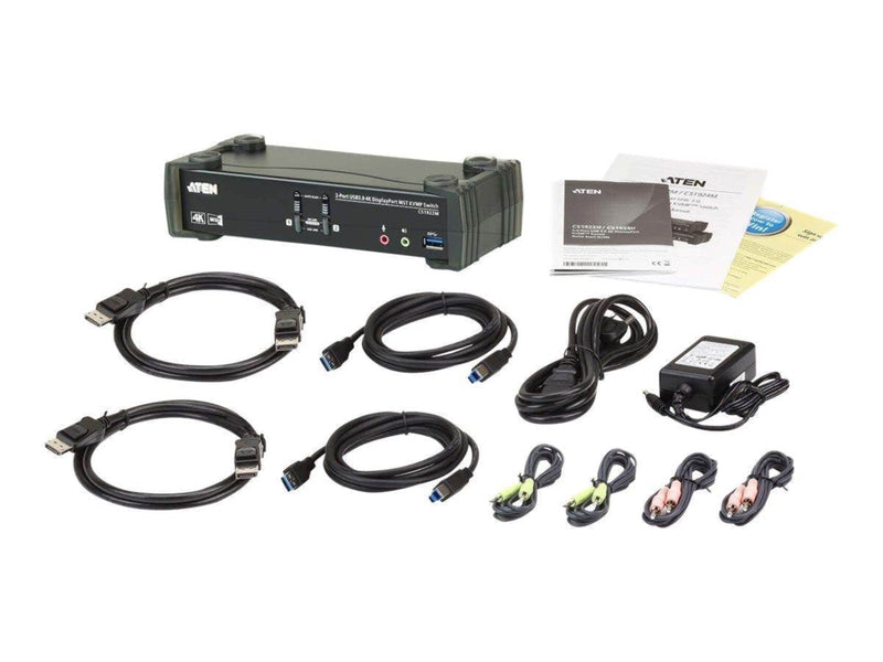 ATEN KVM Desktop Switch 2-Port USB 3.0 4K DisplayPort M