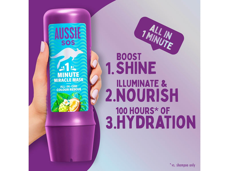 AUSSIE 1 Minute Miracle Colour Maske - 250ml