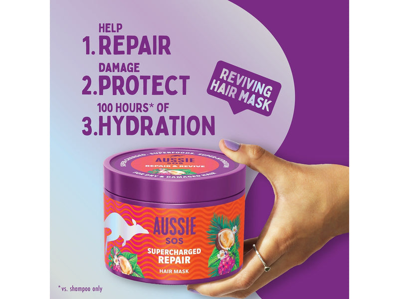 AUSSIE SOS Supercharged Repair Hair mask - 500ml