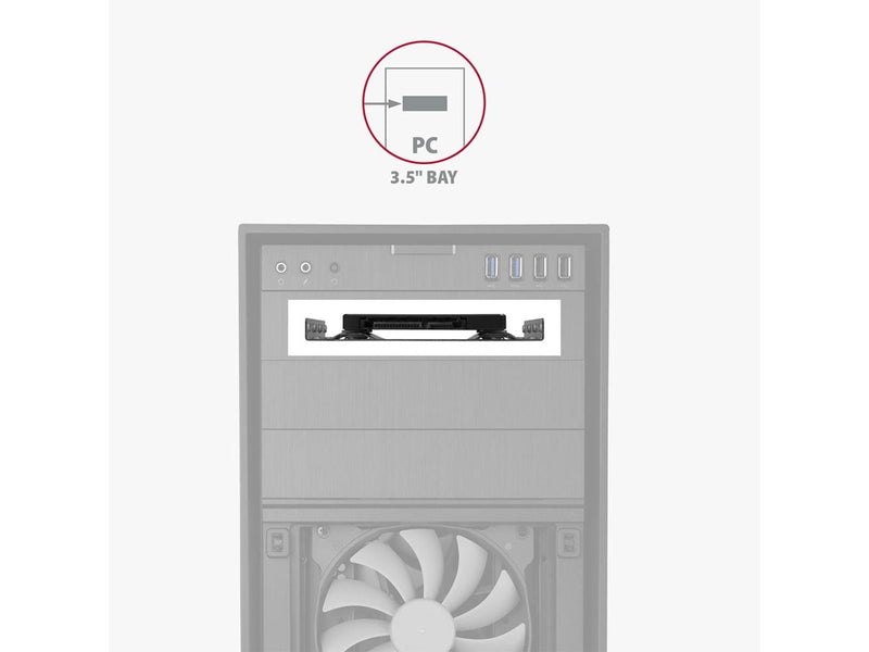 AXAGON 2.5" SSD / HDD-Halterung für 3.5"-Schacht - Silber