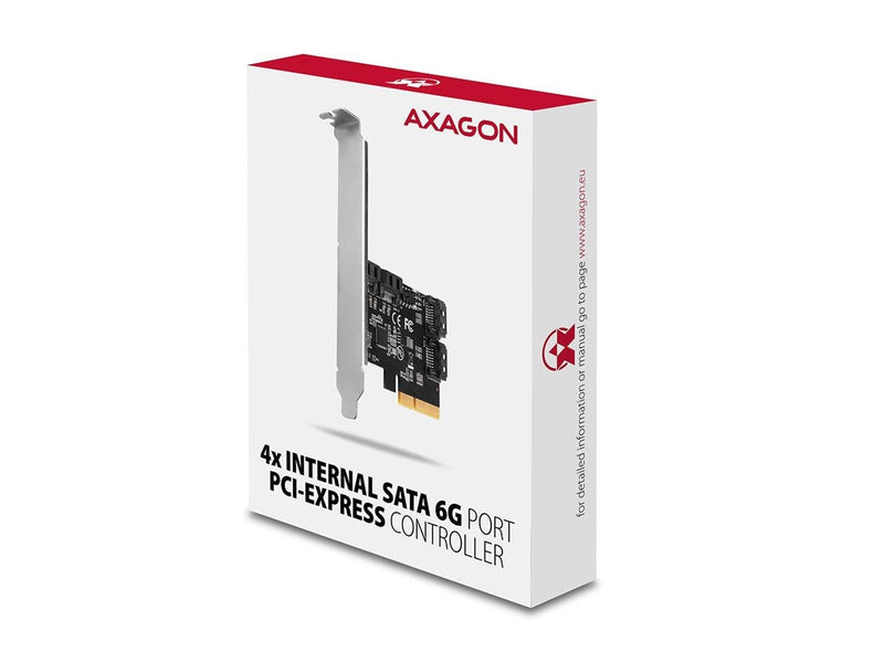 AXAGON 4 × interner SATA 6G-Port-PCIe-Controller