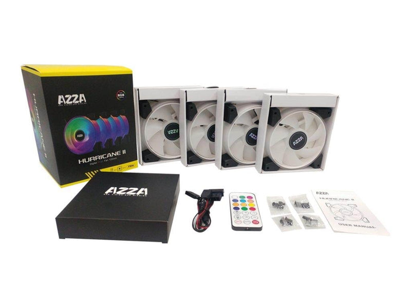 AZZA Hurricane II - case fan - Gehäuselüfter - 120mm - Schwarz