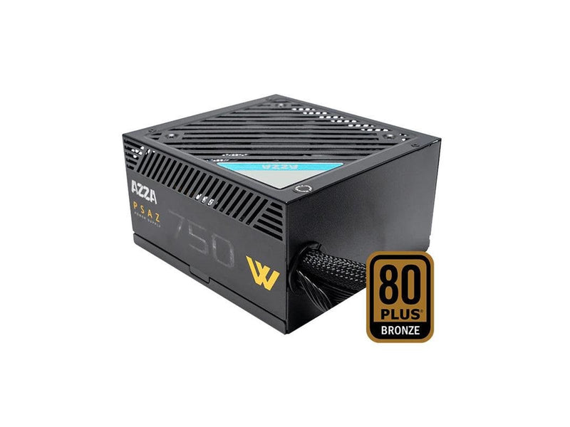 AZZA PSAZ - power supply - 750 Watt Netzteile - 750 Watt - 120 mm - ATX 2.0 - 80 Plus Bronze zertifiziert