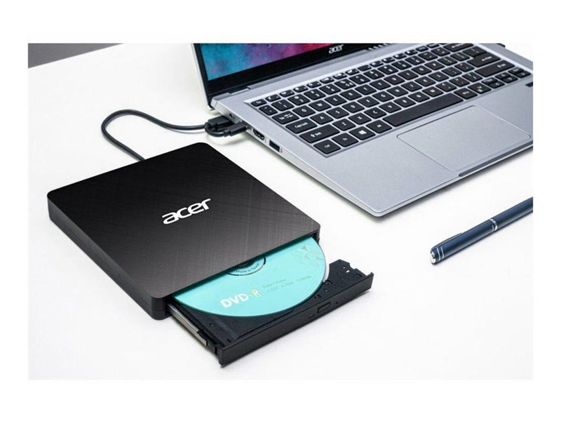Acer DVD DVD+RW drive - USB - plug-in module - DVD-RW (Brenner) - USB - Schwarz