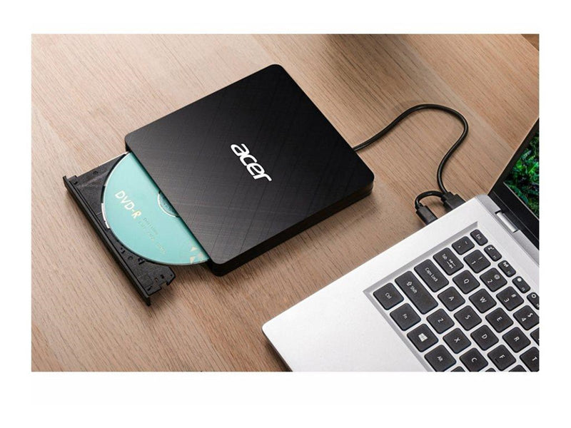 Acer DVD DVD+RW drive - USB - plug-in module - DVD-RW (Brenner) - USB - Schwarz