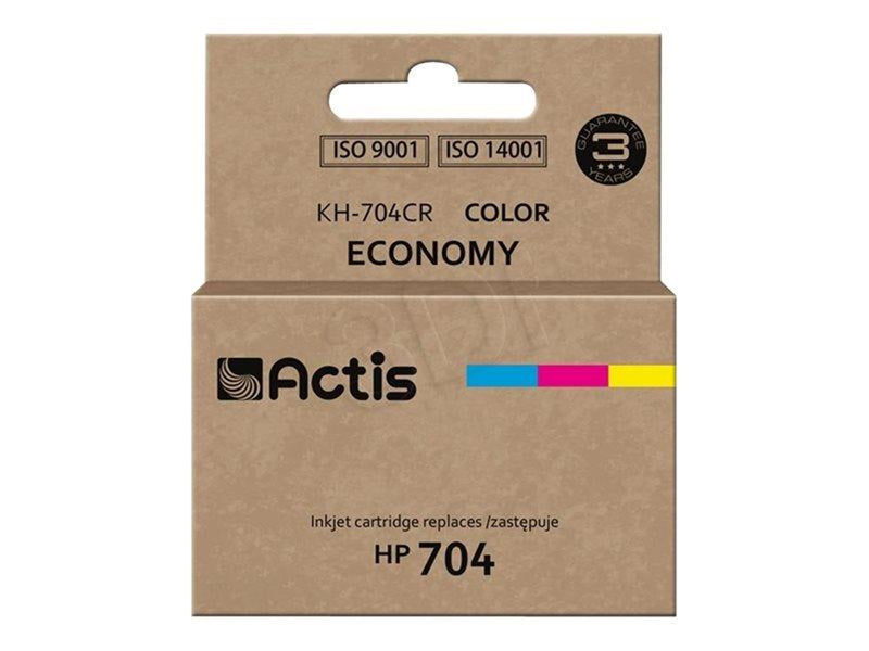 Actis KH-704CR - colour (cyan magenta yellow) - remanufactured - ink cartridge (alternative for: HP 704 HP CN693AE)
