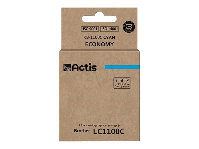 Actis standard KB-1100C - Economy - cyan - ink cartridge (alternative for: Brother LC980C Brother LC65HYC Brother LC1100HYC)