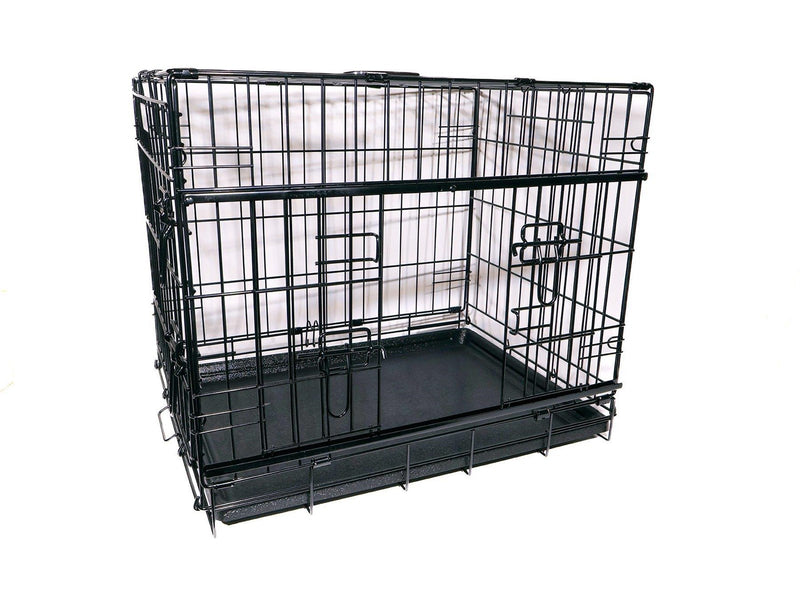 Active Canis - Premium Schiebetür-Käfig - Schwarz - 61 x 46 x 51