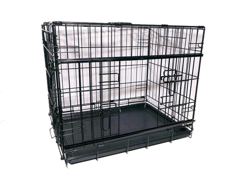 Active Canis - Premium Schiebetür-Käfig - Schwarz - 76 x 53 x 61 cm