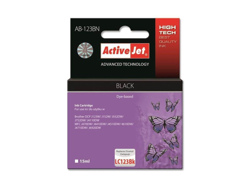 ActiveJet Tusz Activejet AB-123BN (zamiennik Brother LC123BK