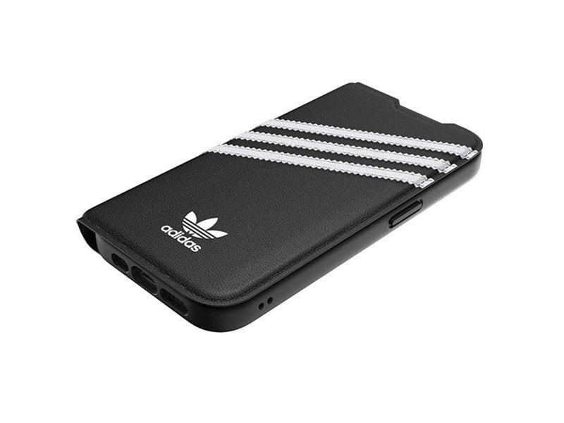 Adidas OR Booklet Case PU for iPhone 14 Pro - Black and White