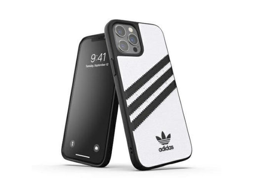 Adidas OR Moulded Case PU for iPhone 12 Pro Max - White & Black
