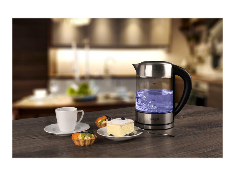 Adler Wasserkocher AD 1247 (2200W) 1.7l - 2200 W - Transparent - 2200 W