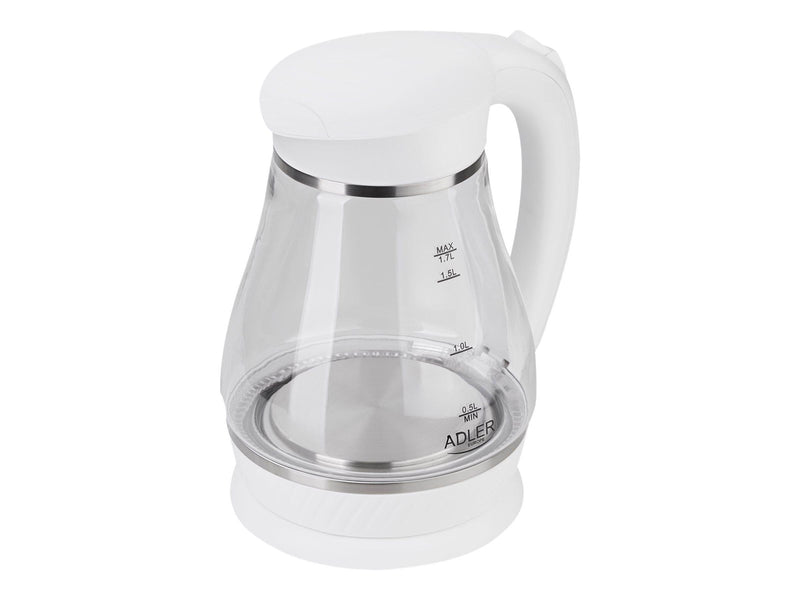 Adler Wasserkocher AD 1274 - Weiß - 2200 W