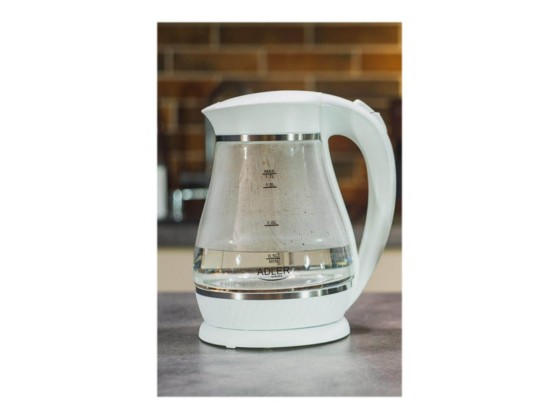 Adler Wasserkocher AD 1274 - Weiß - 2200 W