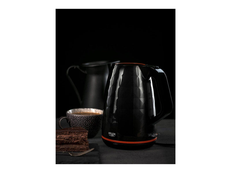 Adler Wasserkocher AD 1277 - Schwarz - 2200 W