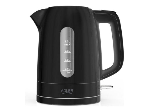 Adler Wasserkocher AD 1380 - kettle - black - Schwarz - 2200 W