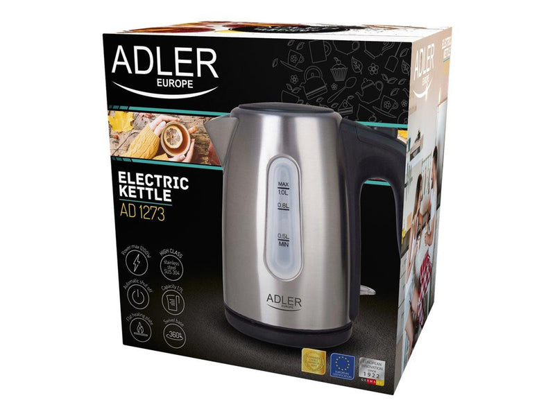 Adler Wasserkocher Czajnik elektryczny AD 1273 (1200W 1l kolor - Metall - 1600 W