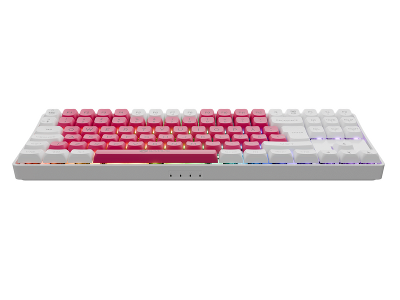 AeroCool Gamiac TKL90G - White/Red - TKL - Kailh Blue