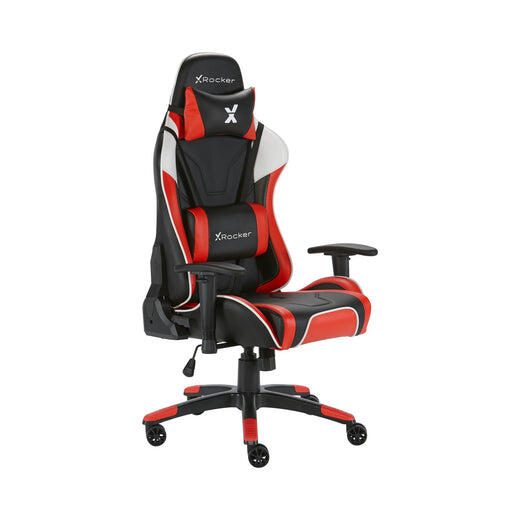 X Rocker Agility eSports Gaming-Bürodrehstuhl - rot/schwarz