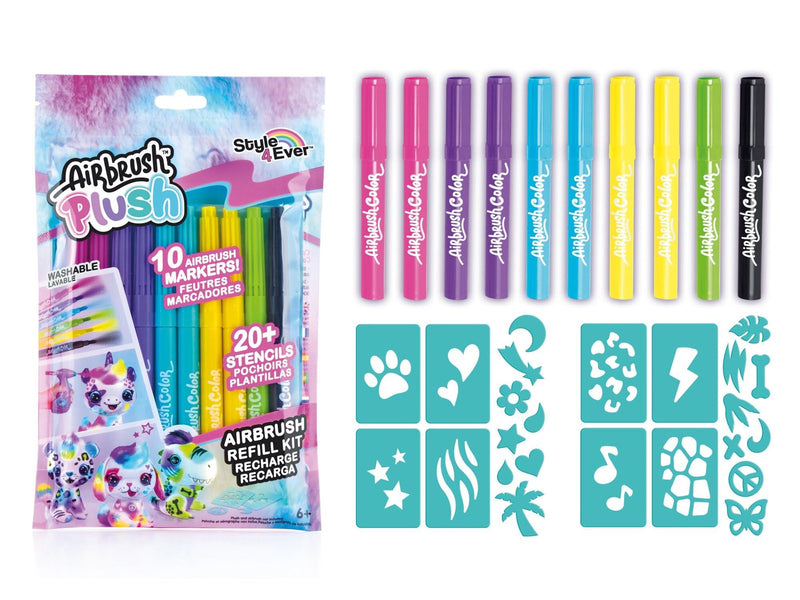 Airbrush Plush Refill Kit 10 pens