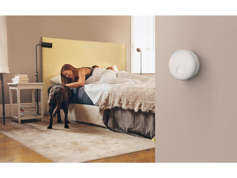 Airthings Wave Enhance compact indoor CO2 and air quality monitor