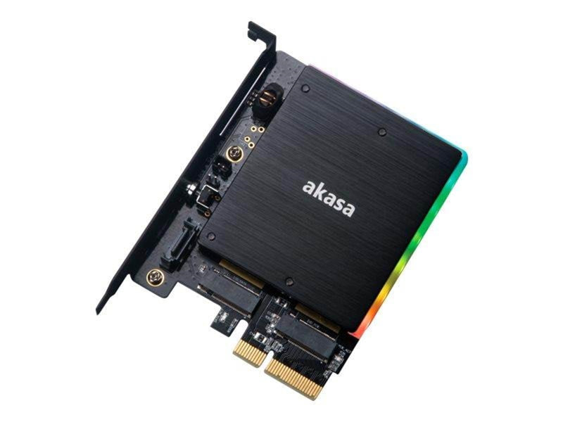 Akasa AK-PCCM2P-03 - storage controller - M.2 Card / SATA 6Gb/s - PCIe