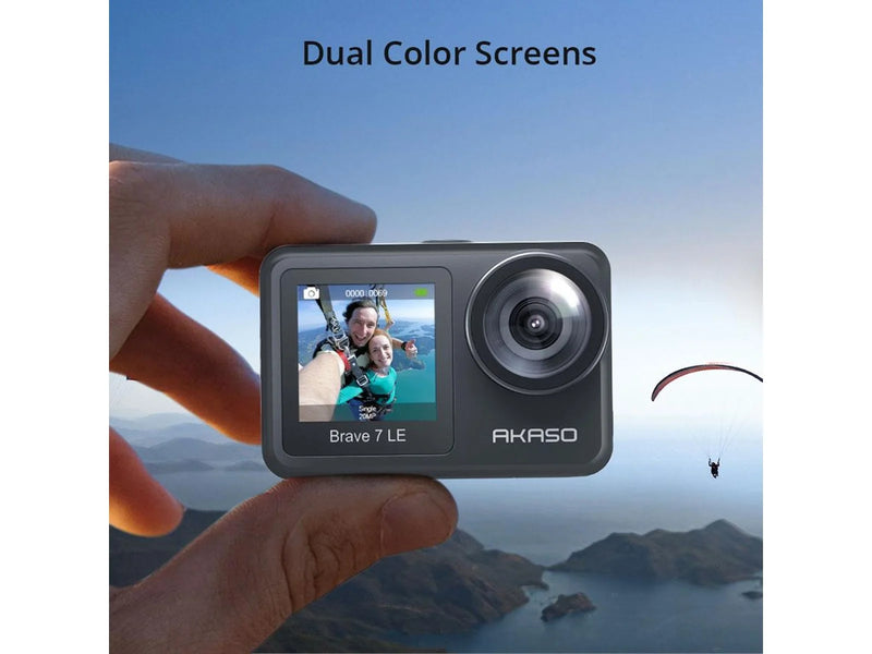 Akaso Brave 7 LE Dual Screen 4K/30fps Action Camera IPX7 Waterproof