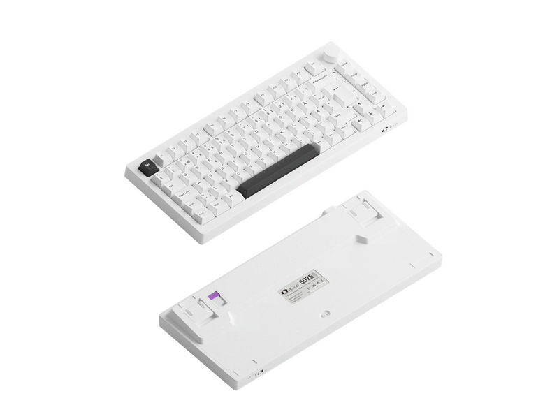 Akkogear 5075B Plus-S - Black&White - Akko Rosewood - Gaming Tastatur (TKL) - 80% - Universal - Weiss
