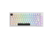 Akkogear 5075B Plus-S - Black&White - Akko Rosewood - Gaming Tastatur (TKL) - 80% - Universal - Weiss