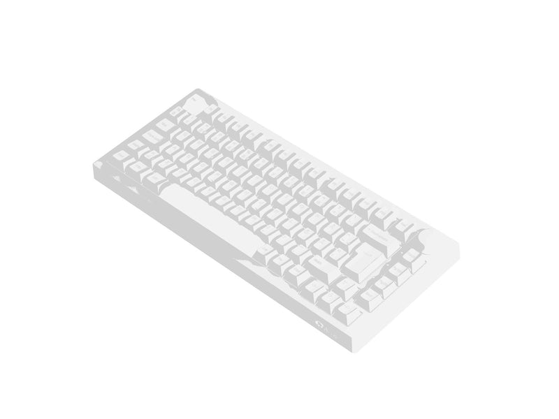 Akkogear 5075B Plus-S - Black&White - Akko V3 Lavender Purple Pro - Gaming Tastatur (TKL) - 80% - Universal - Weiss