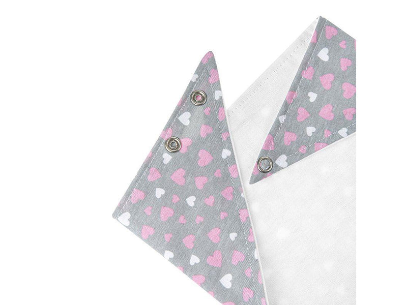 Akuku Baby bandana (1 pc) snap fastener HEARTS
