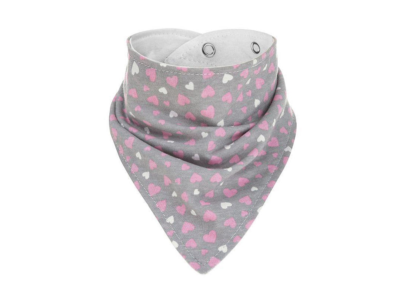 Akuku Baby bandana (1 pc) snap fastener HEARTS