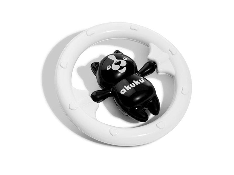 Akuku Baby rattle black/white BEAR
