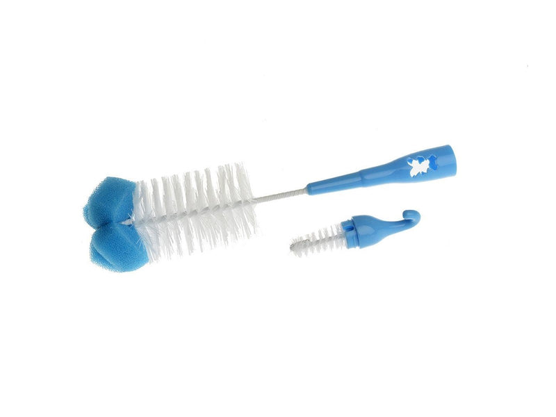 Akuku Bottle cups and nipple brush with sponge BLUE