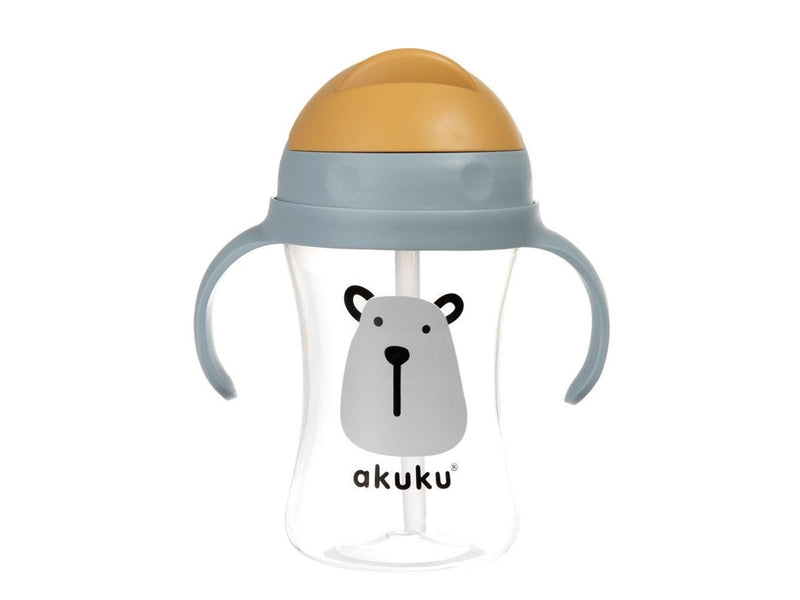 Akuku Cup with flip-top straw 300 ml / BEAR